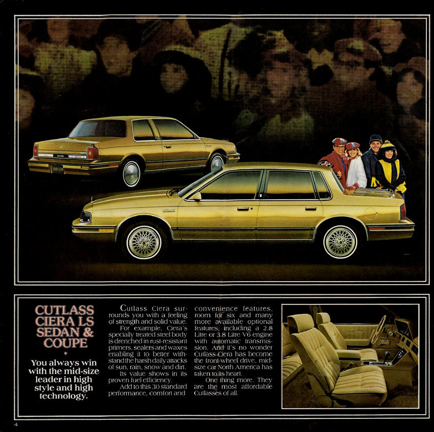 1985 Oldsmobile Cutlass Ciera Canadian Brochure Page 8